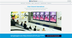 Desktop Screenshot of clearchannelinternational.com
